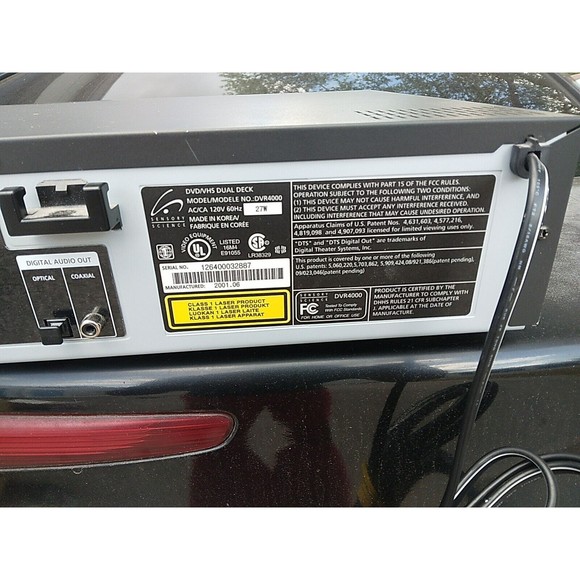 GO Video DVR4400 DVD VCR VHS Combo Player Recorder  No Remote - Picture 6 of 6